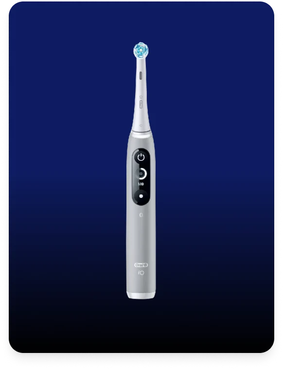 Escova de dentes elétrica Oral-B iO6 preta com cabeça de escova circular
