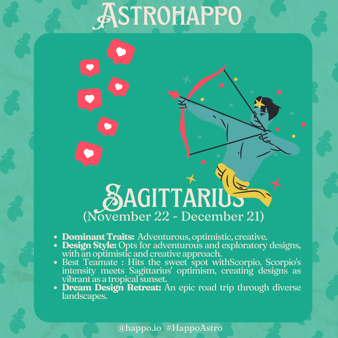 🏹 Sagittarius, Crafting Adventurous UI Journeys in 2024 🌈 – Happo.io