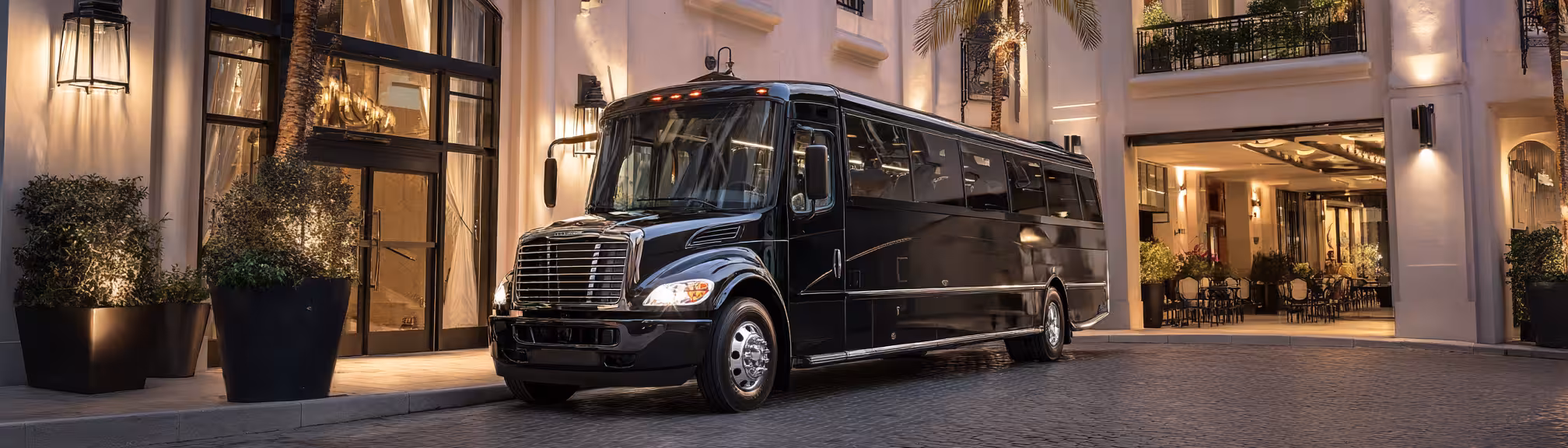 ## Charter Bus Service for Los Angeles Fashion Week 2026

When Los Angeles Fashion Week 2026 calls for moving large groups with consistency, elegance, and operational precision — whether that's a brand's full hospitality team, a delegation of international buyers, a roster of invited press, or guests attending a multi-venue fashion event — charter bus service provides the scale and professionalism the moment requires. Four vehicle configurations are available to match your group size and logistical requirements.

The **Mini Coach** accommodates up to 28 passengers and is an excellent choice for mid-size corporate groups, creative agencies, or curated guest lists requiring a premium, intimate group travel experience between Fashion Week venues and hotels.
The **Mid-Size Motorcoach** accommodates up to 35 passengers and offers expanded capacity with comfortable seating, climate control, and ample space for guests who may be traveling with personal items, garments, or accessories between Fashion Week engagements.
The **Full-Size Executive Coach** accommodates up to 56 passengers and is purpose-built for large-scale group transportation needs — from sponsored guest shuttles to full corporate delegation transfers — delivering a first-class onboard environment across every leg of a busy Fashion Week schedule.
The **Limo-Style Bus** accommodates up to 50 passengers and transforms group travel into a premium social experience, with lounge-style seating, elevated interior design, and an ambiance that makes the journey itself part of the Fashion Week experience.

All charter vehicles are professionally chauffeured, and routes are fully coordinated to ensure timely arrivals as close to the entrance as permitted at every stop. Early reservations are strongly recommended for charter bus service during Los Angeles Fashion Week 2026, as large-vehicle availability is limited throughout the week.