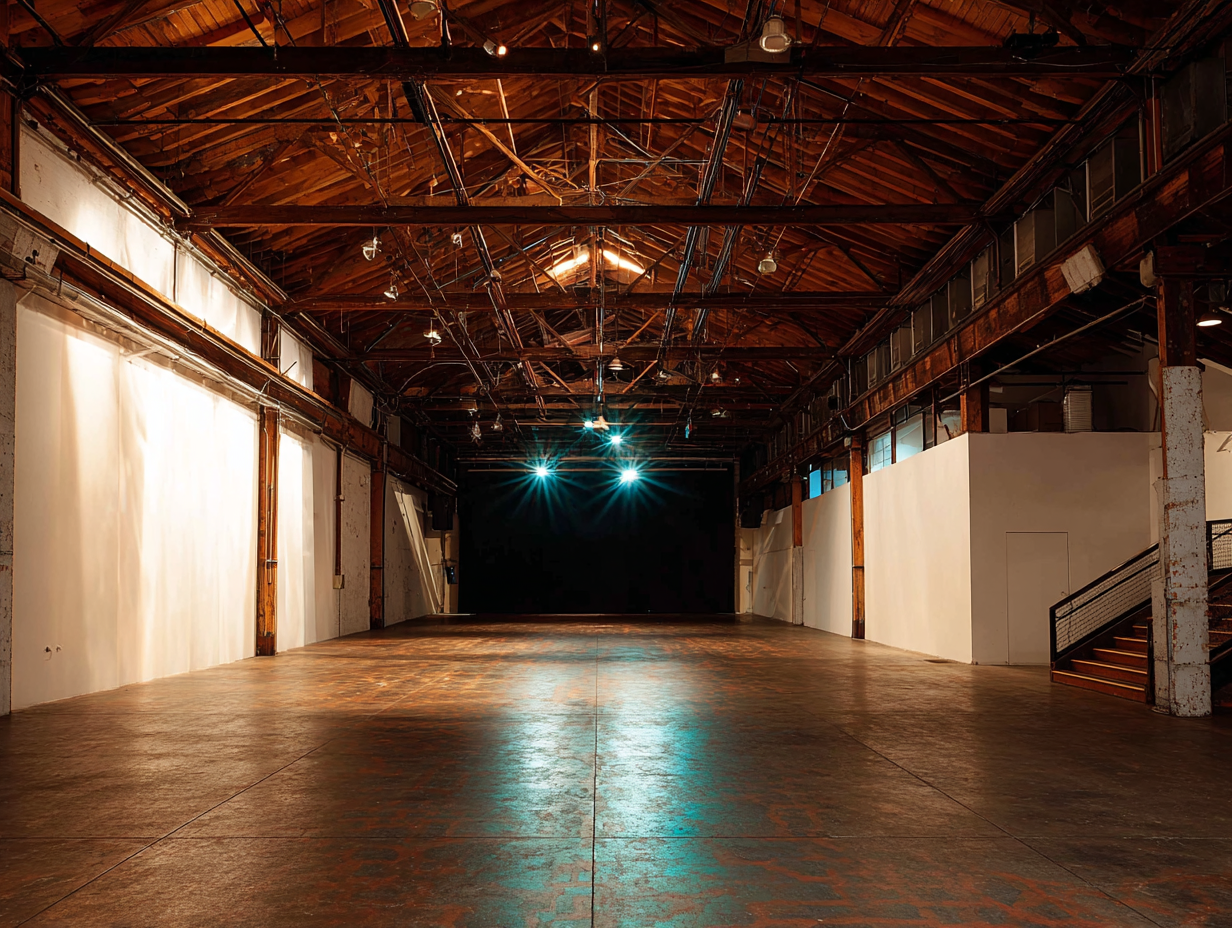 event space hall of SOMArts Cultural Center in san francisco