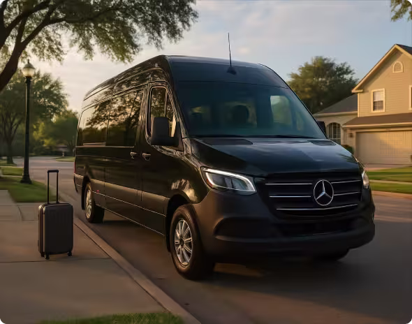 ## Sprinter Van Service in Miami, FL Made Easy
Getting around Miami, FL can be hectic—but Bookinglane’s Sprinter Van service makes it simple. Whether you’re traveling with a group, carrying extra luggage, or need more space to relax, our private vans are here for you.
A professional chauffeur will pick you up at your door or the airport, help with your bags, and get you where you need to go—without the hassle of crowds or long waits.
With plenty of room, quiet interiors, and a smooth ride, our Sprinter Vans in Miami, FL are the perfect choice for families, business groups, and anyone who wants a better way to move around the city.