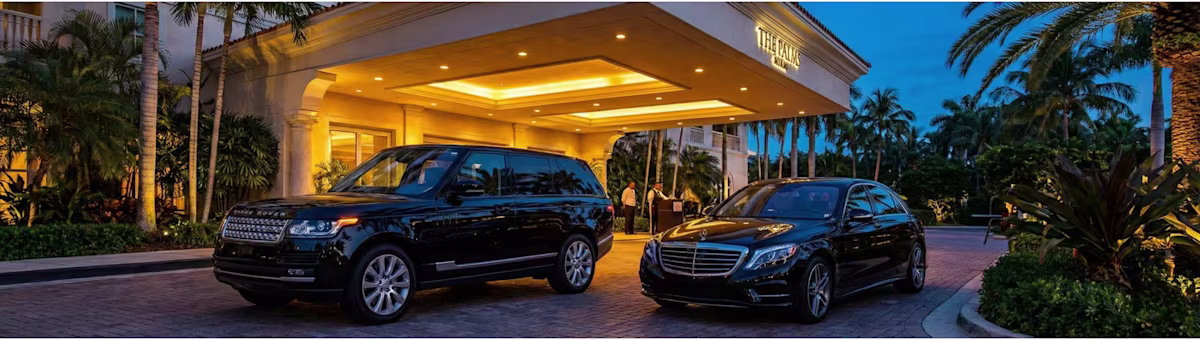 ## Black Car & SUV Service for the Formula 1 Miami Grand Prix
For executives, VIP guests, and discerning motorsport enthusiasts who demand a truly individual and refined travel experience during the Formula 1 Miami Grand Prix, Bookinglane's Black Car Service represents the pinnacle of private chauffeur transportation. Premium vehicles and rigorously vetted professional drivers ensure that every transfer — from hotel to Autodrome, paddock to private dinner, or airport to resort — is handled with the highest standard of discretion, punctuality, and comfort.
Black Car service includes **Premium Sedans** accommodating up to 2 passengers, ideal for executives or couples seeking a sleek, understated arrival experience. **Premium SUVs** accommodate up to 6 passengers, offering a commanding presence, generous luggage space, and the elevated vantage point that makes navigating Miami's bustling event-weekend traffic far more comfortable. For guests requiring a heightened level of luxury and personalized attention, **First Class** vehicles accommodate between 2 and 6 passengers and are appointed with the finest interiors, amenities, and chauffeur service standards.
Every Black Car booking comes with a professional chauffeur who monitors flight arrivals, event schedules, and real-time traffic conditions to ensure seamless timing at every stage of your Grand Prix weekend. Whether your itinerary involves early morning practice sessions, exclusive brand activations along Biscayne Boulevard, or late-night events in Miami Beach, your chauffeur will be ready and waiting at every step.
Black Car Service is also the preferred choice for airport transfers arriving into Miami International Airport (MIA) or Fort Lauderdale-Hollywood International Airport (FLL), with your driver meeting you in the arrivals hall and transporting you directly to your hotel or private accommodation — setting the tone for an impeccably managed Formula 1 weekend from the very first moment.