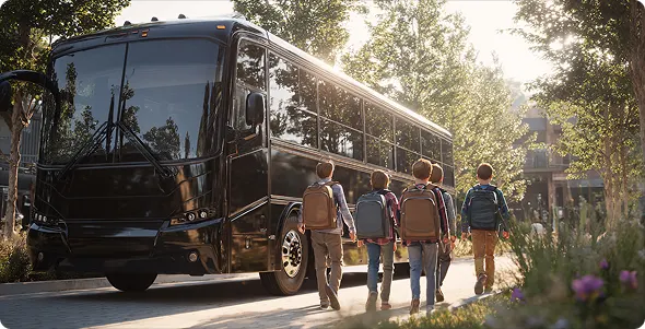 ## The Best Bus for Every School Group 

 From local campus tours to end-of-year outings, Bookinglane offers access to a variety of vehicle types and sizes tailored to your group’s needs. Options range from minibus rentals for short trips to full-size, climate-controlled coaches for longer excursions—all equipped with comfortable seating, ample storage, and licensed, experienced drivers. 

 Looking to compare pricing or find a school bus rental nearby? We streamline the entire process so you can book quickly and confidently.