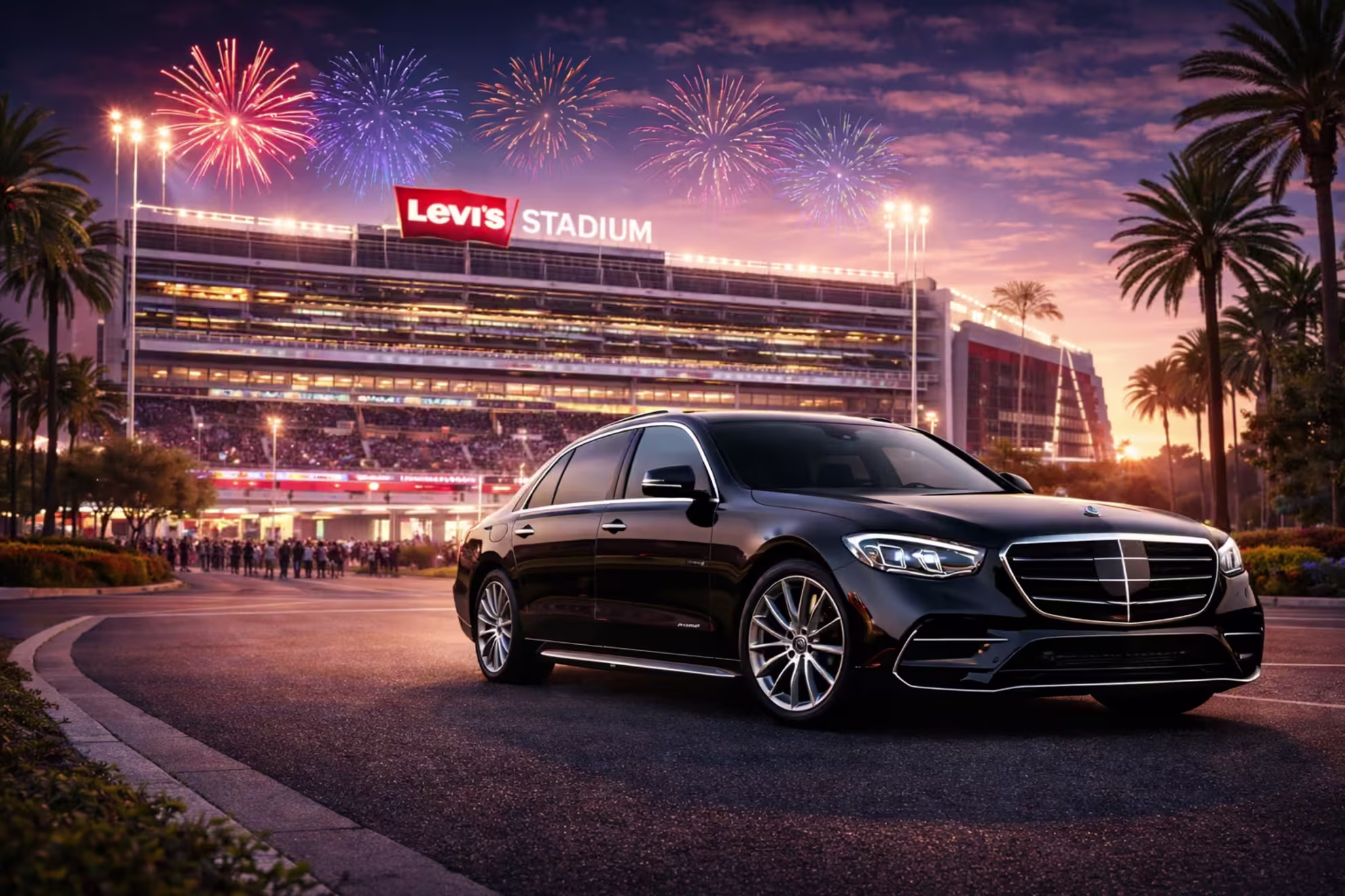 Super Bowl 2026 Car Service - <br class="hidden md:block"/>Travel to Levi’s Stadium in Style