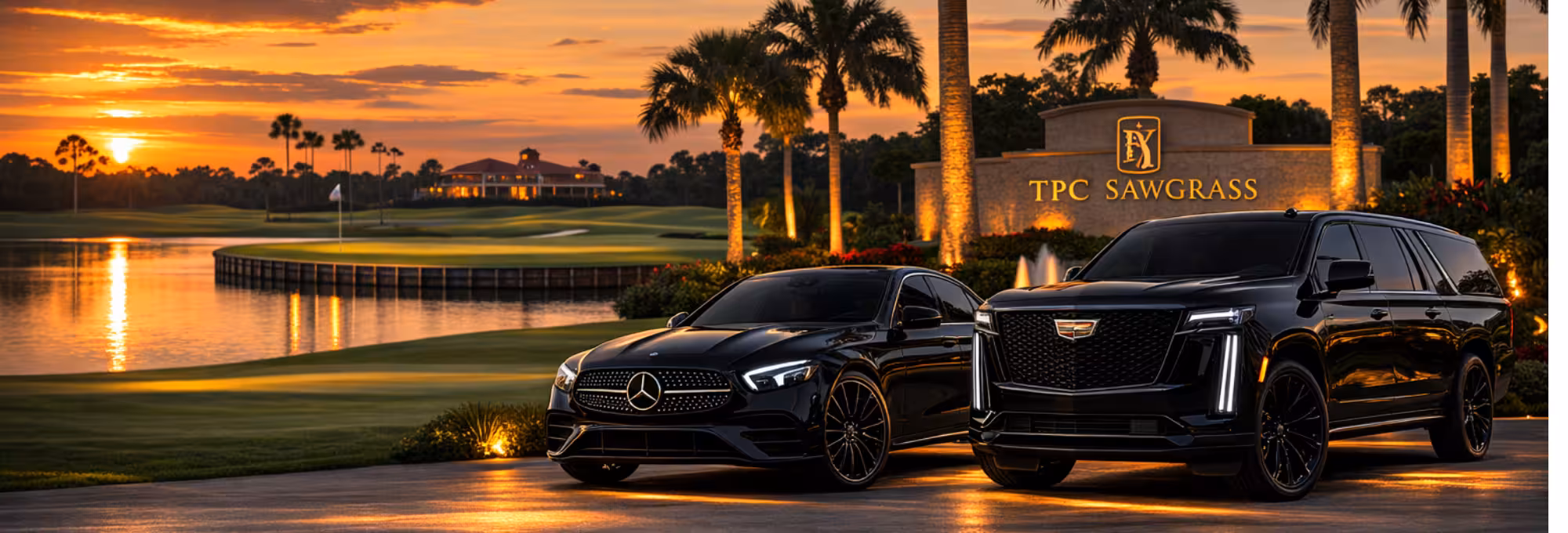 ## Black Car & SUV Service for The Players Championship 2026 at TPC Sawgrass – Private, Refined, Punctual

Bookinglane's Black Car and SUV Service for The Players Championship 2026 is designed for couples and small groups who value privacy, punctuality, and a refined travel experience during one of professional golf's most prestigious weeks. Whether you are an executive attending a hospitality program at the course, a couple making the trip specifically for Sunday's final round, or a small VIP group attending sponsor events and competing rounds across the Ponte Vedra Beach area, a Black Car provides the most polished and discreet way to navigate the First Coast during Players Championship week.

Three carefully curated vehicle categories are available. **Premium Sedans** accommodate up to 2 passengers and deliver executive-level refinement with leather seating, climate control, tinted windows, and a quiet cabin — ideal for individual patrons or couples who prefer a sleek, low-profile arrival at TPC Sawgrass. **Premium SUVs** accommodate up to 6 passengers and offer a spacious, elevated experience for small groups — families, client entertainment parties, or VIP guests who want ample comfort for the drive between Jacksonville hotels and the course. **First Class Vehicles** accommodate between 2 and 6 passengers and deliver the highest tier of ground transportation, featuring flagship luxury vehicles suited for executives, brand ambassadors, and distinguished guests attending the tournament.

Bookinglane provides Black Car pickups from Jacksonville International Airport (JAX) and St. Augustine-St. Johns County Airport (UST), with chauffeur transfers to hotels in Ponte Vedra Beach, Jacksonville Beach, San Marco, Riverside, and throughout the greater Jacksonville area. Chauffeurs are familiar with tournament-week traffic patterns and the most effective approaches to TPC Sawgrass, ensuring you arrive relaxed and on time regardless of what the roads around Ponte Vedra Beach look like on any given day.

Whether your Players Championship week involves a single afternoon on the course or a full multi-day program spanning hospitality events, pro-am sessions, and weekend rounds, Bookinglane's Black Car and SUV Service provides reliable, discreet, and elegant transportation throughout. Early reservations are strongly recommended due to high demand during The Players Championship week.