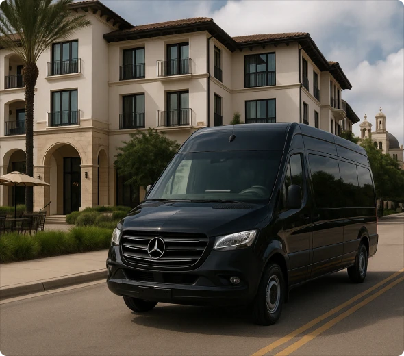 ## Executive Sprinter Van Service for Corporate Travel in San Diego, CA 

 Doing business in San Diego, CA? You need transportation that’s punctual, comfortable, and stress-free. Bookinglane’s executive Sprinter Van service is built for corporate travelers who value efficiency and space. 

  Our professional drivers show up early, dress sharp, and know how to get you to meetings on time. With spacious seating and onboard privacy, you can take calls, finish tasks, or simply unwind during the ride. 

 From team pickups to VIP transfers, our Sprinter Van service in San Diego, CA keeps your day on track and your schedule smooth.