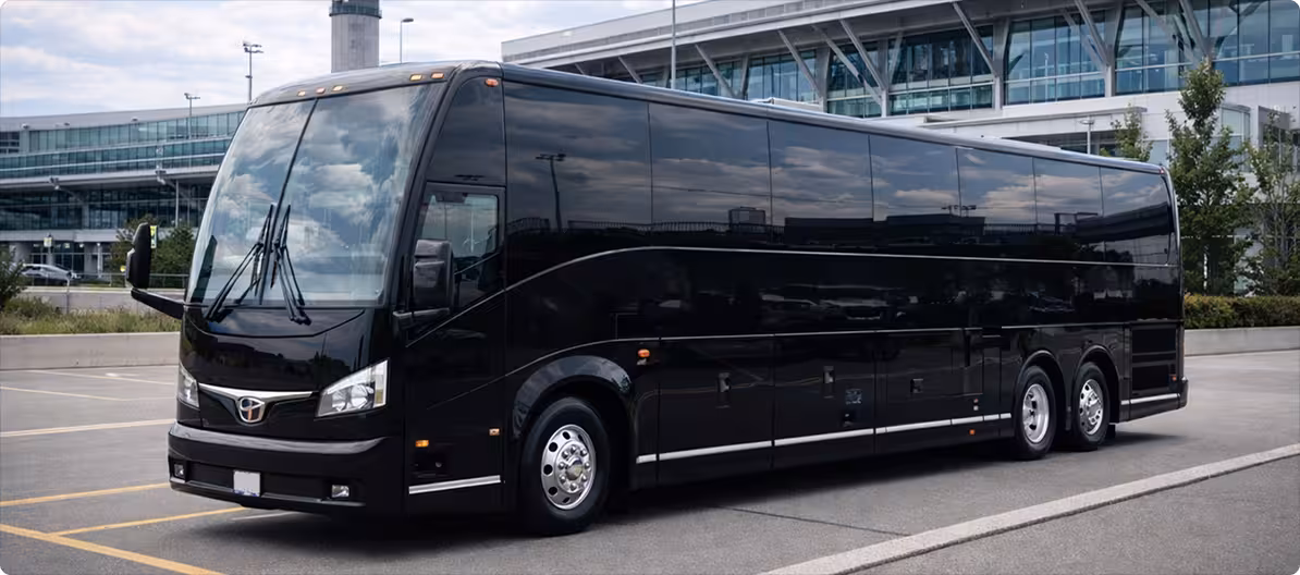 ## Charter Bus and Coach Service for FIFA World Cup 2026 in Canada 

 Bookinglane's Charter Bus Service offers a dependable, large-scale transportation solution for groups attending FIFA World Cup 2026 matches in Toronto and Vancouver. Fleet options include mini coaches for up to 28 passengers, mid-size motorcoaches for up to 35, and full-size executive charter buses seating up to 56 — designed for corporate sponsors, hospitality programmes, supporters' associations, media production teams, and large private parties traveling together during the tournament. 

 Every charter bus features comfortable reclining seats, individual climate controls, overhead and under-carriage luggage bays, and onboard restroom facilities on full-size coaches. The smooth, high-clearance ride is well suited to high-traffic match days when road closures, security cordons, and pedestrian crowds around Exhibition Place and BC Place make independent vehicle coordination impractical. Professional drivers handle all routing, stadium-zone navigation, and event-related detours, ensuring your group arrives and departs efficiently without the stress of managing multiple cars or competing for limited venue parking. 

 Charter service covers both Canadian host regions with airport transfers from Toronto Pearson (YYZ), Billy Bishop (YTZ), and Vancouver International (YVR). Flexible scheduling, coordinated multi-stop pickups, and inter-city planning support make charter buses the most cost-effective and organised way to move large groups throughout the Canadian portion of FIFA World Cup 2026.