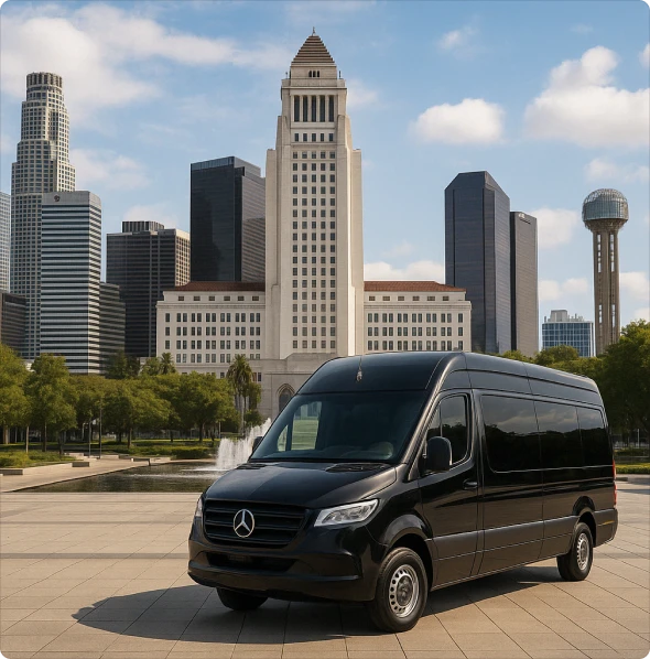 ## Executive Sprinter Van Service for Corporate Travel in Los Angeles, CA 

 Doing business in Los Angeles, CA? You need transportation that’s punctual, comfortable, and stress-free. Bookinglane’s executive Sprinter Van service is built for corporate travelers who value efficiency and space. 

  Our professional drivers show up early, dress sharp, and know how to get you to meetings on time. With spacious seating and onboard privacy, you can take calls, finish tasks, or simply unwind during the ride. 

 From team pickups to VIP transfers, our Sprinter Van service in Los Angeles, CA keeps your day on track and your schedule smooth.