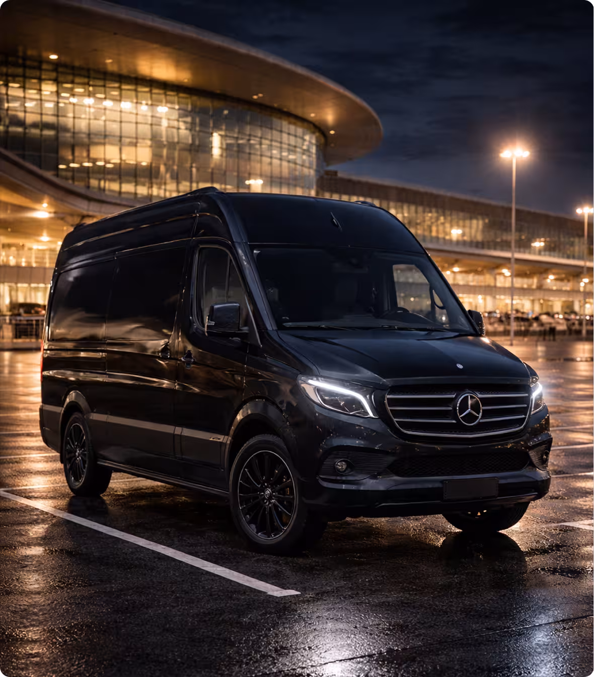 ## Sprinter Van Service — Arrive Together, Travel in Style 

 When your group deserves more than a fleet of rideshares, Bookinglane’s Sprinter Van Service offers a single, elegant solution. Our luxury Mercedes-Benz Sprinter Vans seat up to 12 passengers — with select configurations for up to 14 — and feature plush seating, individual climate control, and generous storage for luggage, gear, or event essentials. 

 Ideal for music festivals, wine country weekends, corporate retreats, and multi-day itineraries. Your dedicated chauffeur knows the local roads, venue access points, and peak-hour patterns — so the group stays on schedule without the stress of navigation or parking. High ceilings, tinted privacy glass, and a smooth suspension turn every transfer into part of the experience. 

 At the end of the evening, skip the surge pricing and shuttle lines. Your Sprinter is waiting exactly where you need it. Perfect for families, friends, and corporate teams who want coordinated, reliable ground transportation without compromise. Availability is limited during peak event weekends — reserve early to secure your vehicle.
