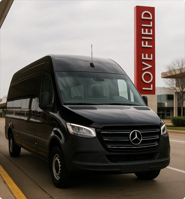 ## Sprinter Van Service in Dallas, TX Made Easy 

 Getting around Dallas, TX can be hectic—but Bookinglane’s Sprinter Van service makes it simple. Whether you’re traveling with a group, carrying extra luggage, or need more space to relax, our private vans are here for you. 

 A professional chauffeur will pick you up at your door or the airport, help with your bags, and get you where you need to go—without the hassle of crowds or long waits. 

 With plenty of room, quiet interiors, and a smooth ride, our Sprinter Vans in Dallas, TX are the perfect choice for families, business groups, and anyone who wants a better way to move around the city.