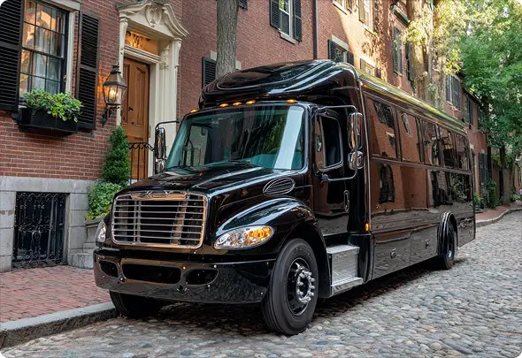 ## Renting Charter Buses in Boston

Boston blends historic charm with modern energy, making it a top destination for school groups, corporate events, concerts, and sports teams. Whether you’re planning a field trip to the Freedom Trail or a group outing to Fenway Park, charter bus rentals offer a reliable, comfortable way to get around the city.

With Bookinglane, you’ll enjoy streamlined group travel without the hassle of traffic, carpools, or multiple rideshares. Our trusted transportation partners provide clean, modern buses with experienced drivers who know Boston inside and out. Expect timely service, spacious interiors, reclining seats, climate control, and optional Wi-Fi for a smooth ride.