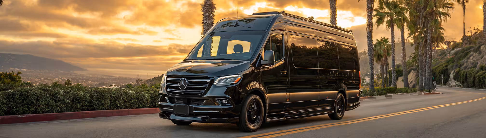 ## Sprinter Van Service for Los Angeles Fashion Week 2026

For groups and teams who need to move together in style during Los Angeles Fashion Week 2026, Sprinter Van service offers the perfect balance of luxury, capacity, and flexibility across the city's most fashionable corridors. We offer three distinct configurations to match your needs, each accommodating up to 12 passengers, with select configurations accommodating up to 14:

The **Executive-Style Sprinter Van** features premium captain's chairs, ambient lighting, and refined interior appointments that make every transfer feel like part of the event itself — ideal for brand executives, VIP delegations, and talent escorts moving between high-profile venues.
The **Shuttle-Style Sprinter Van** is well-suited for structured group movements such as team shuttles between hotel properties and show venues or repeated runs between a central hub and an event location across multiple show days.
The **Limo-Style Sprinter Van** delivers a lounge-worthy cabin experience with facing seats, premium sound, and an atmosphere befitting the celebratory moments Fashion Week consistently delivers — from runway after-parties to exclusive brand dinners.

All configurations are chauffeured by experienced, professionally dressed drivers who understand the tempo and expectations of high-profile fashion events in Los Angeles. Early reservations are strongly recommended, as Sprinter Van availability during Fashion Week is limited and fills up quickly across the week's busiest days.