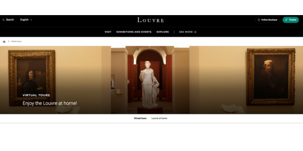 ルーヴル美術館 オンラインツアー