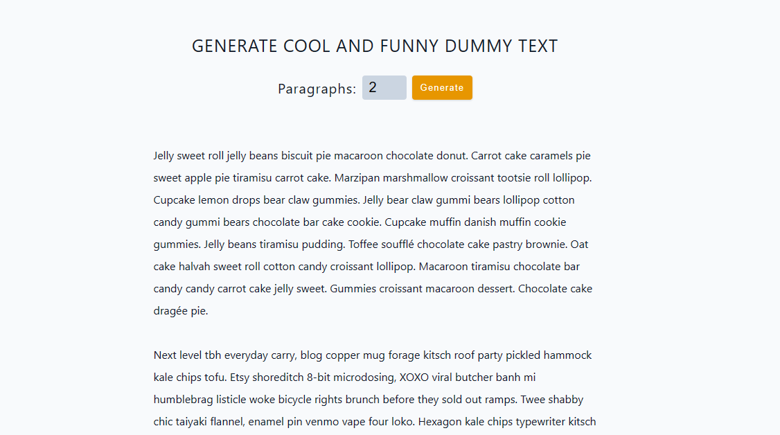 Dummy Text Generator