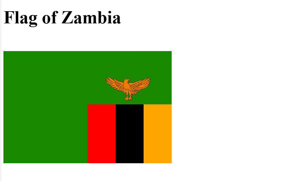 CSS Flag of Zambia