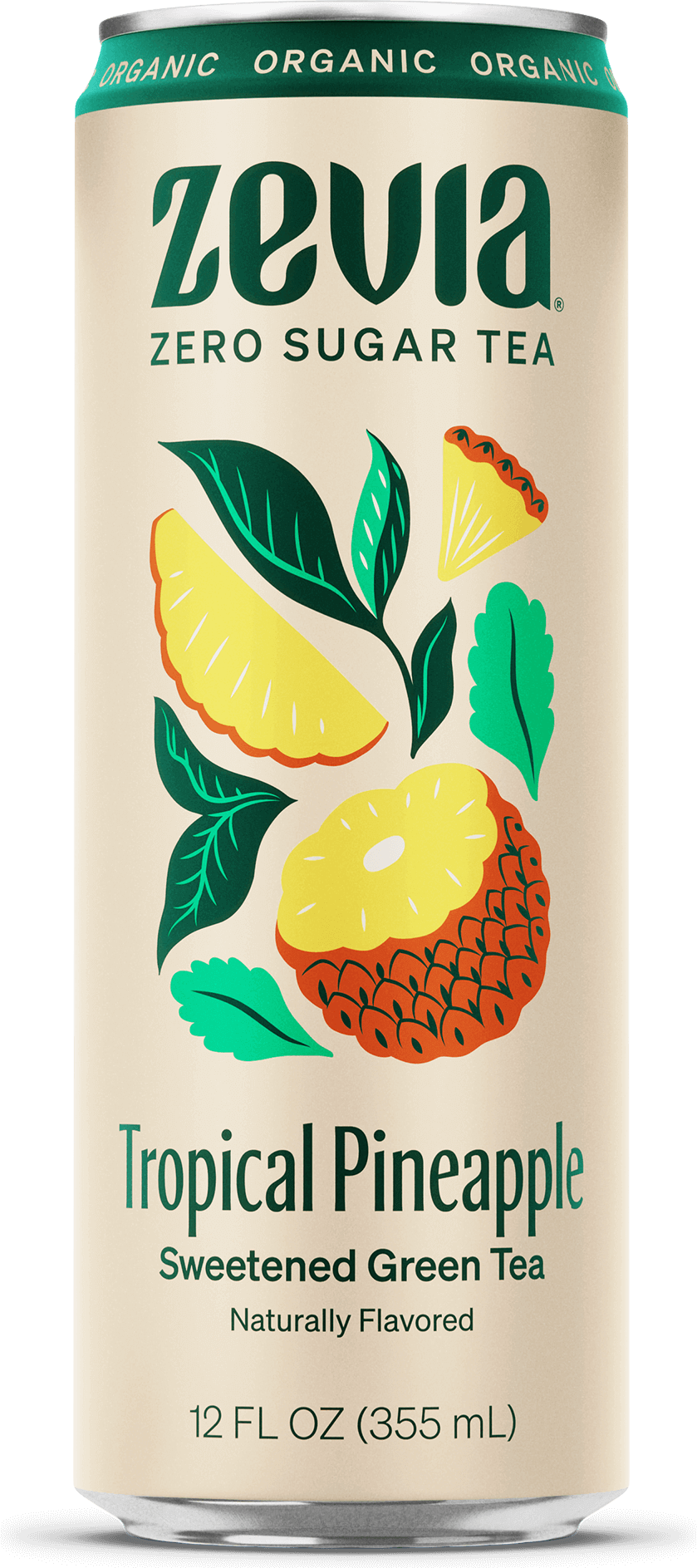 Pineapple Green Tea Organic Zero Sugar, Zero Calorie Tea