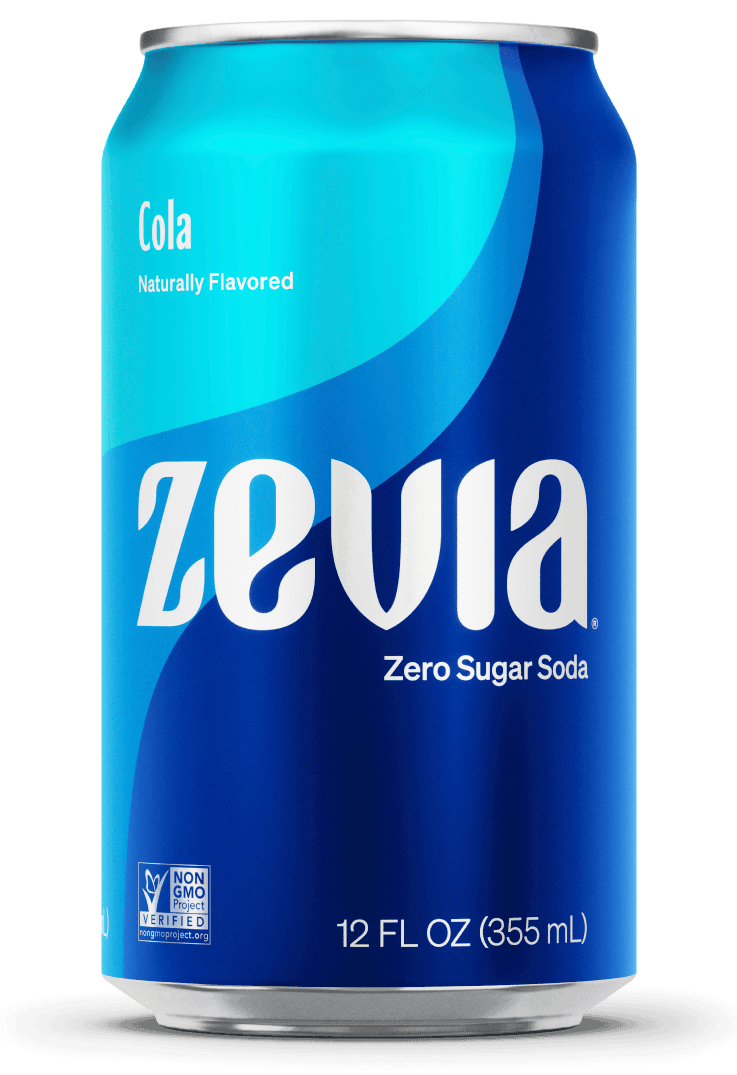 Cola Zevia Soda   Natural Zero Sugar, Zero Calorie Soda