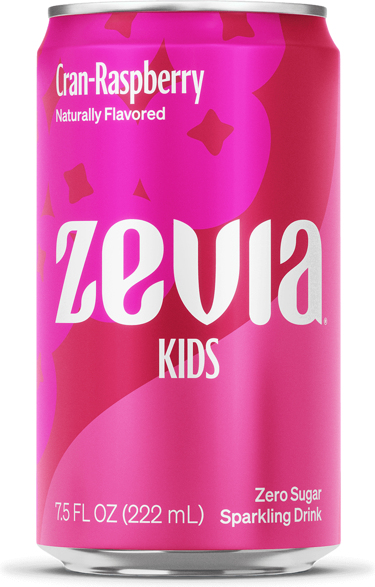 Cranraspberry Zevia Kids Natural Zero Sugar, Zero Calorie Drink