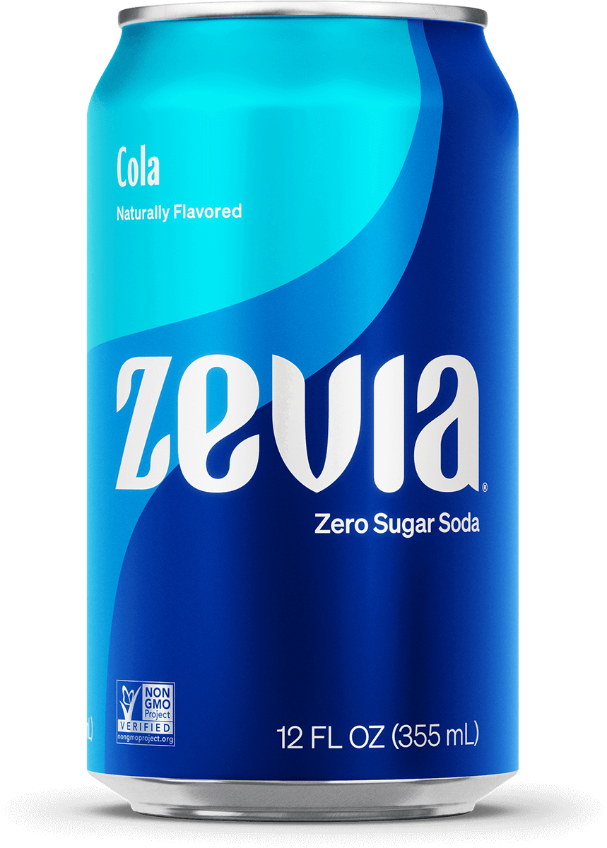 Cola Zevia Soda  Natural Zero Sugar, Zero Calorie Soda
