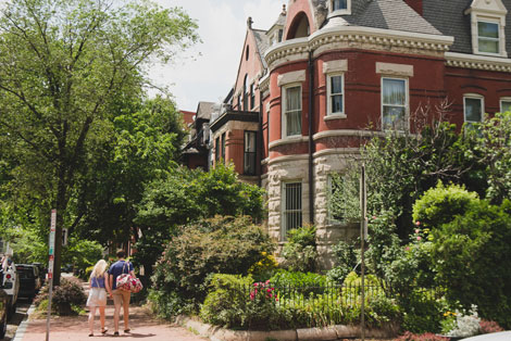 Bairro Capitol Hill em Washington, DC