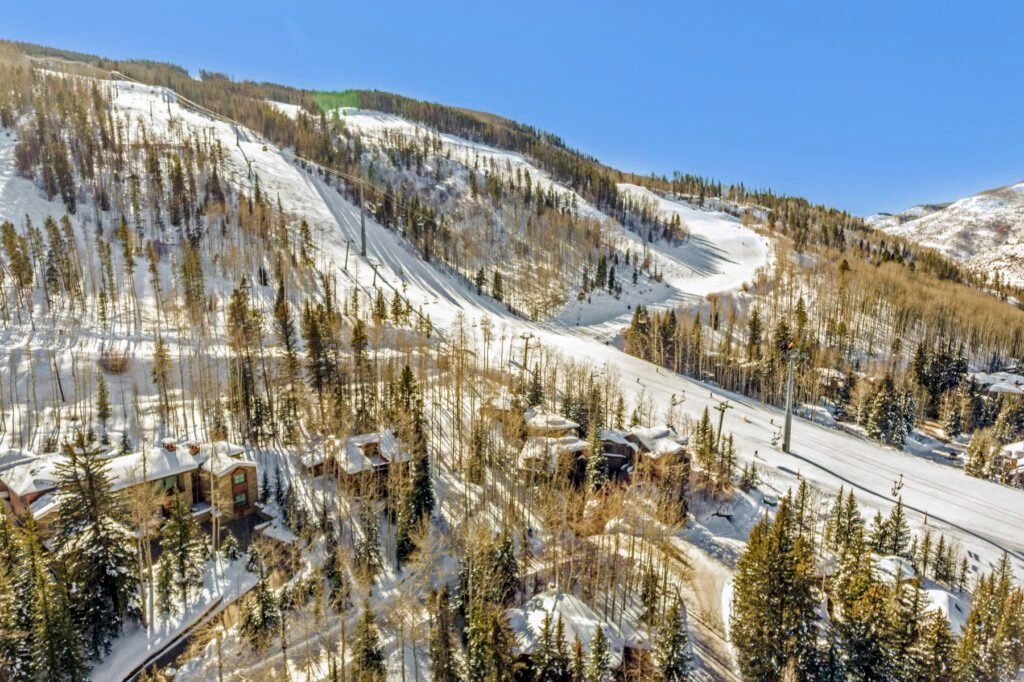 Aerial view of Vail Colorado