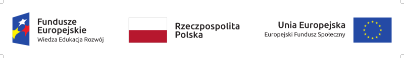 Loga: Fundusze Europejskie, Rzeczpospolita Polska, Unia Europejska