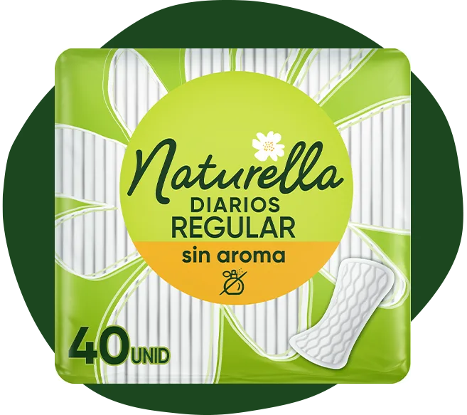 Naturella diarios regular sin aroma 