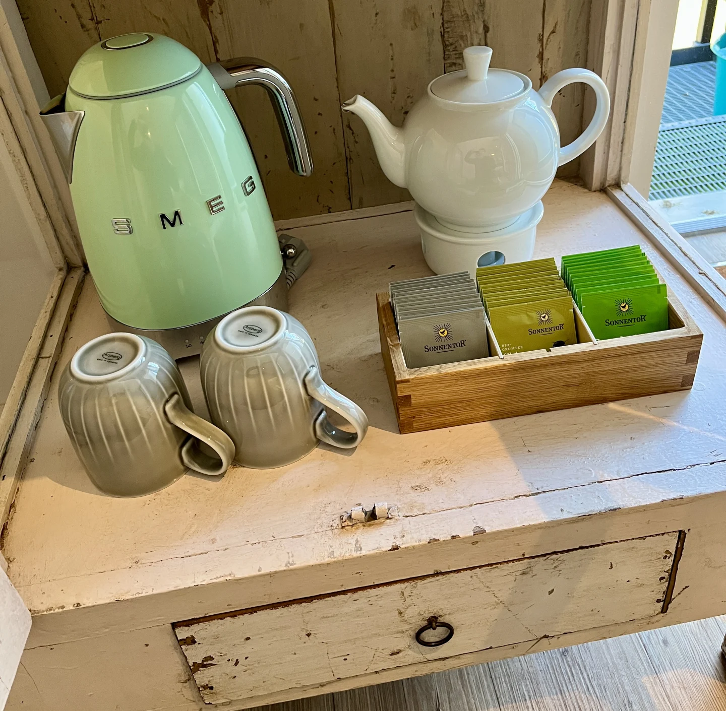 Bild Kutscher-Suite Tee-Setup