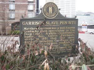 Garrison slave pen plaque-300x225