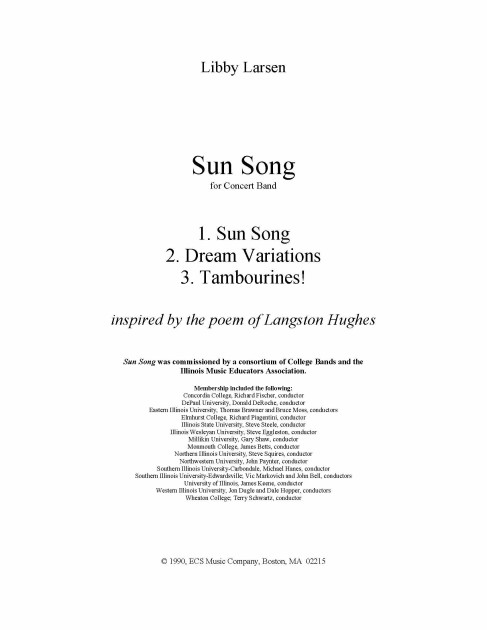 SUN SONG