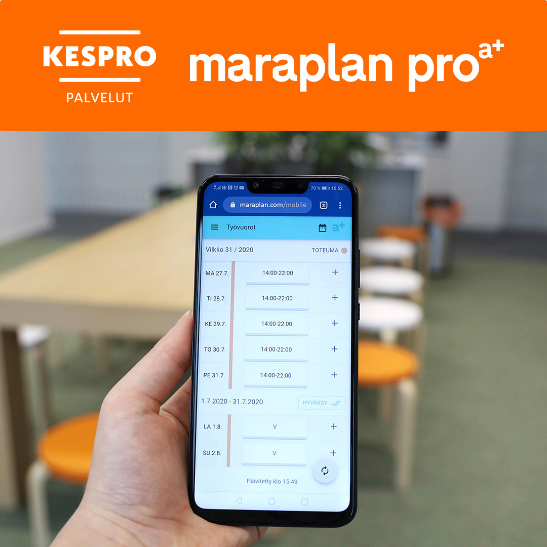 MaraPlan Pro – Työvuorosuunnittelu ravintoloille — HoReCa-tukku Kespro