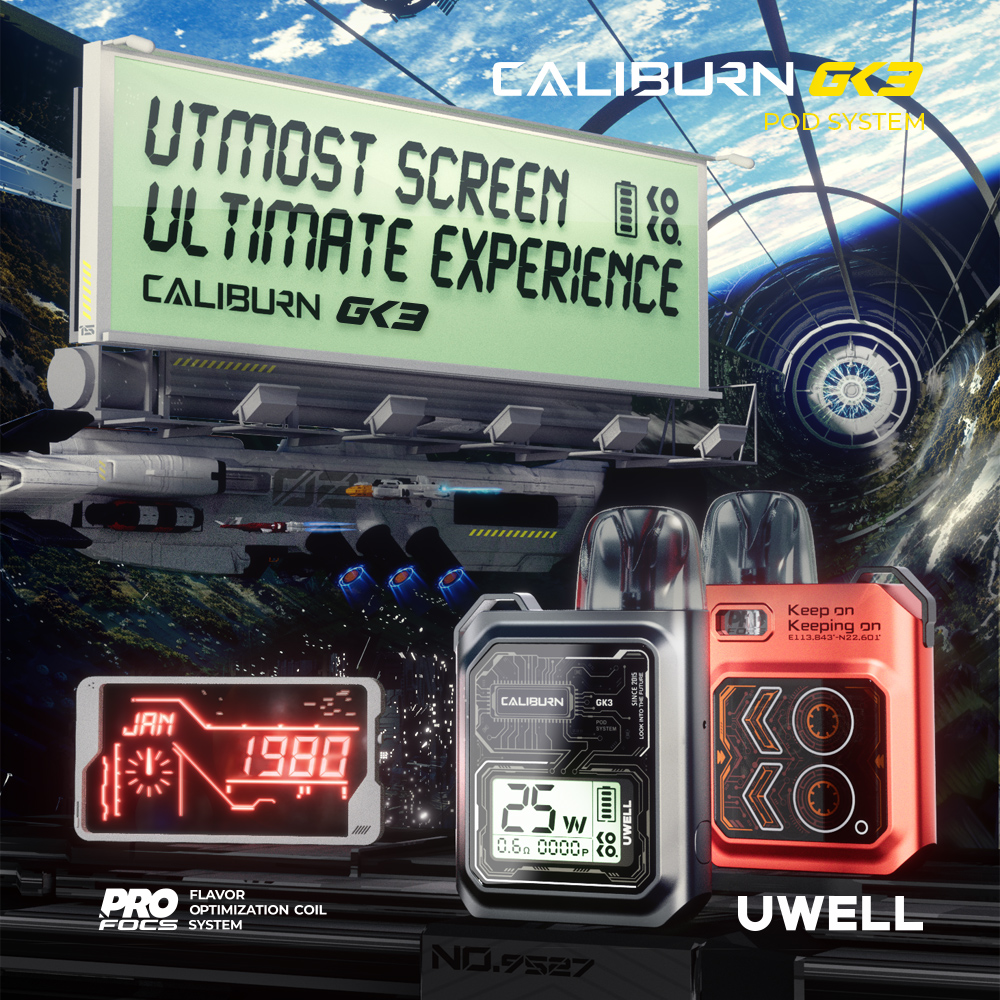 電子煙主機 UWELL Caliburn GK3 POD Kit 咖哩棒