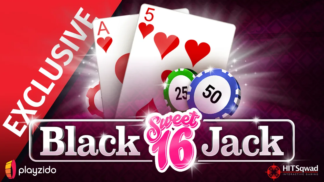 ♥ Exclusively at Starcasino! Sweet 16 Blackjack by HitSqwad (Playzido)!
