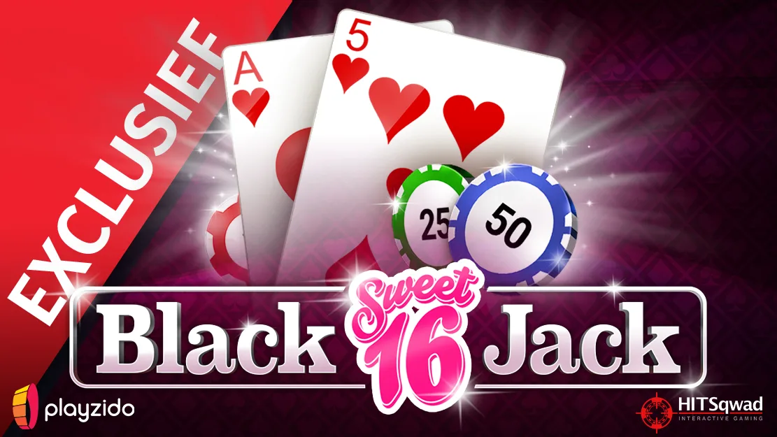 ♥ Exclusief bij Starcasino! Sweet 16 Blackjack van HitSqwad (Playzido)!