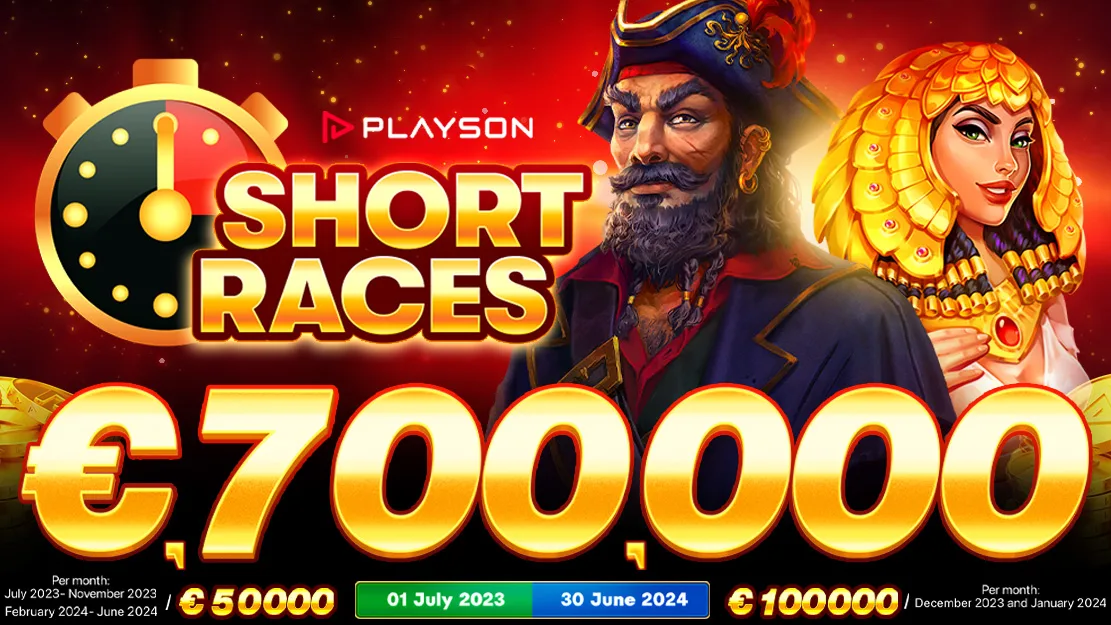 🏎️💨 Playson Short Races - July - €50.600