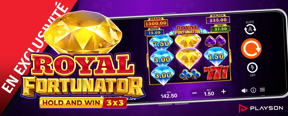 💎 En exclusivité sur Starcasino ! Royal Fortunator: Hold and Win de Playson !