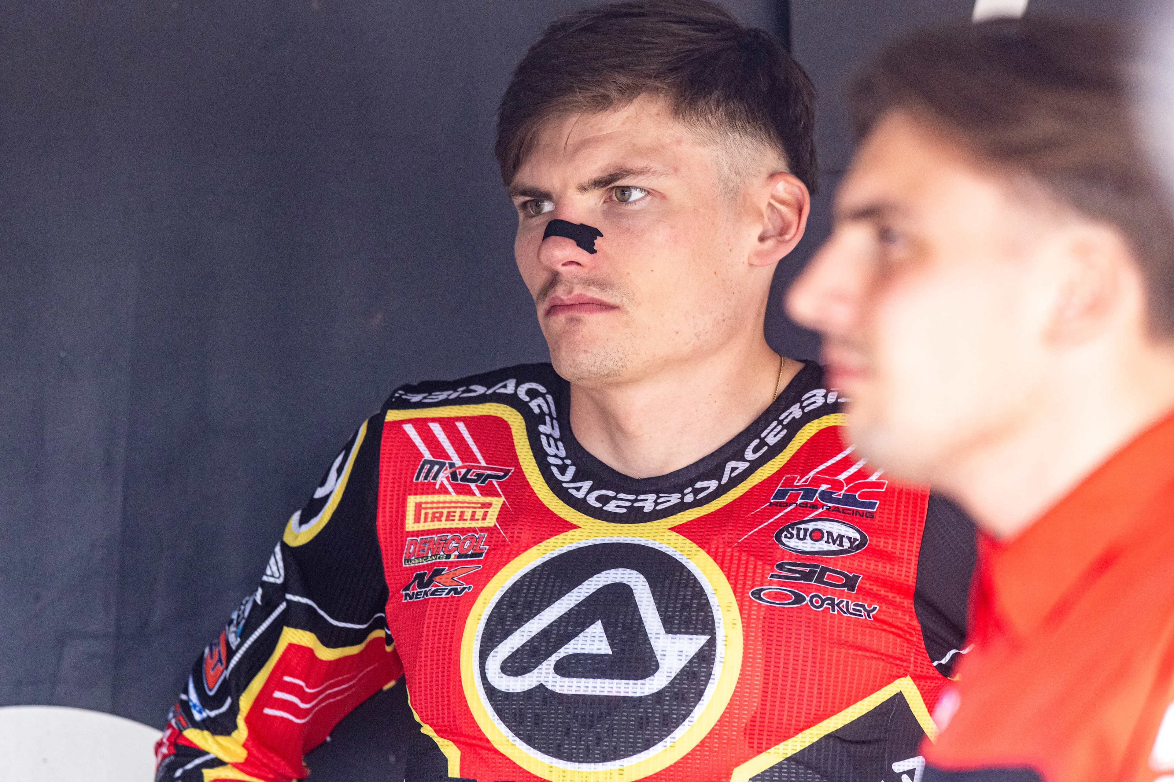 Belgium's Brent Van Doninck pictured ahead of the motocross MXGP Grand Prix Flanders, race 15/20 of the FIM Motocross World Championship, Sunday 03 August 2025 in Lommel. BELGA PHOTO JONAS ROOSENS