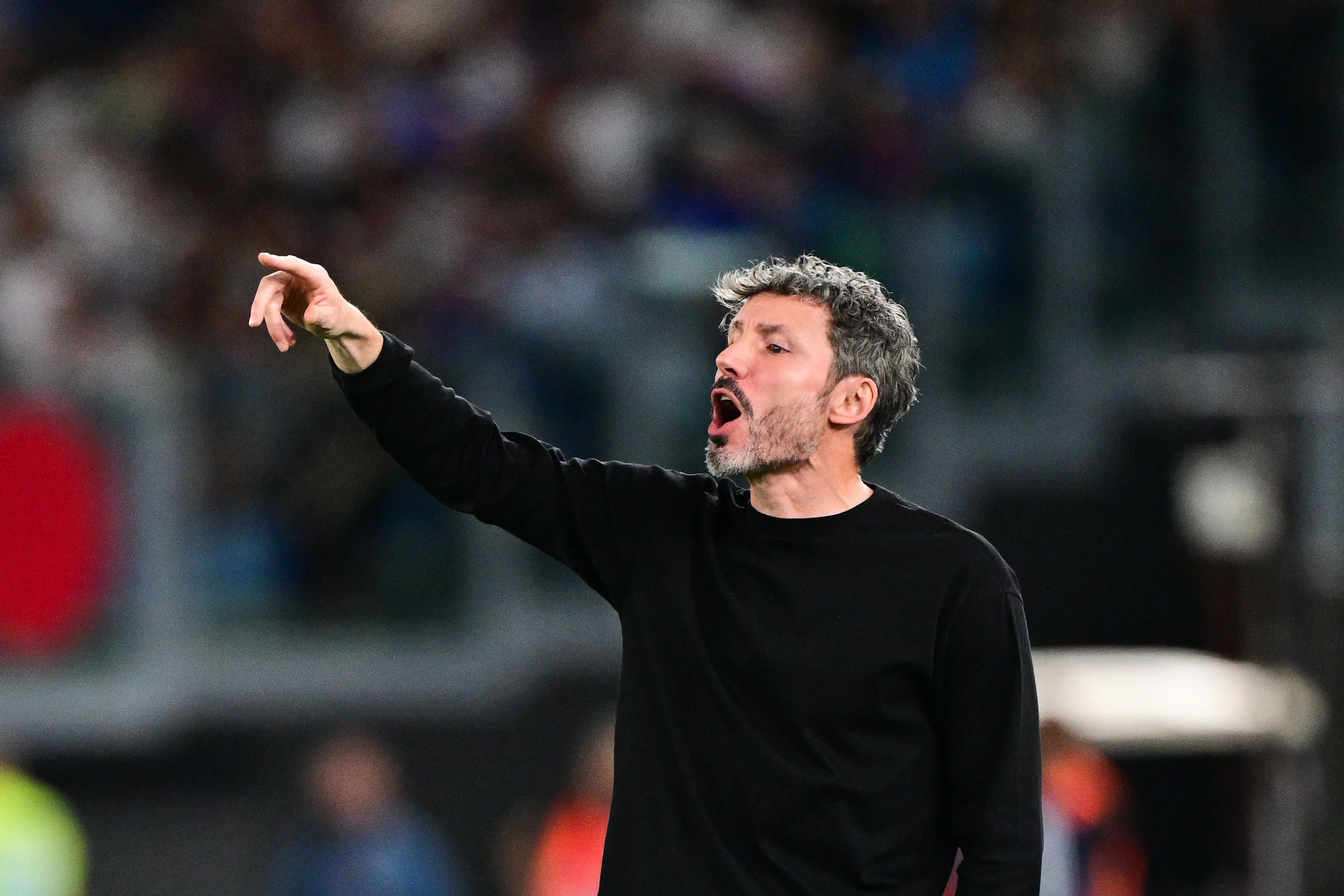 Belgium's head coach Mark van Bommel pictured during a soccer game between the Red Devils, the Belgian national soccer team and Italy for the opening game of the UEFA Nations League, in Rome, on Friday 25 September 2026. BELGA PHOTO DIRK WAEM