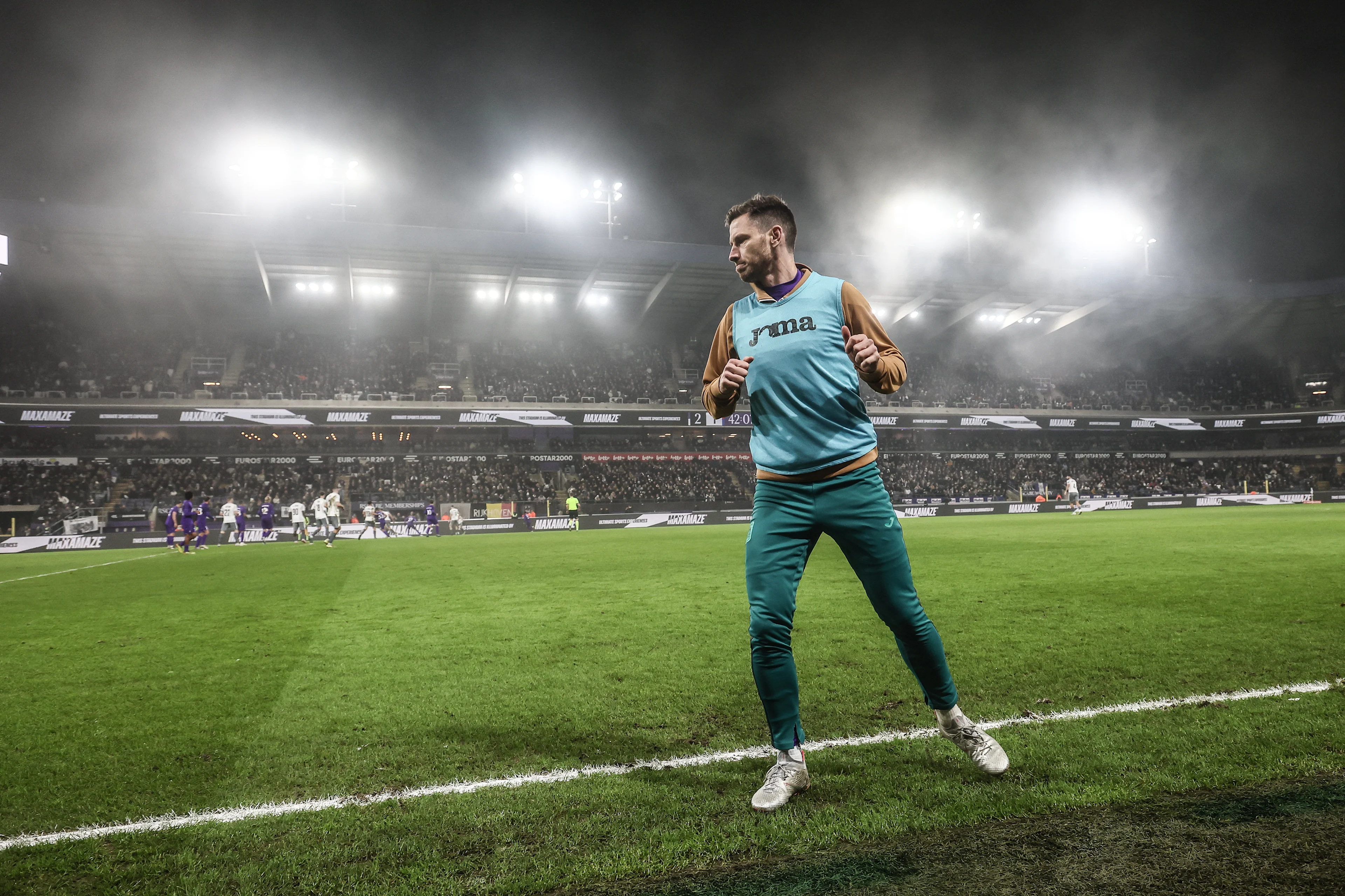 Anderlecht's Jan Vertonghen pictured during a soccer match between RSC Anderlecht and FCV Dender EH, Friday 27 December 2024 in Brussels, a game of day 20 of the 2024-2025 season of the 'Jupiler Pro League' first division of the Belgian championship. The competition was re-branded as the 'Younited Pro League' for the games of matchweek 20, to shine a light on the Younited Belgium charity. BELGA PHOTO BRUNO FAHY