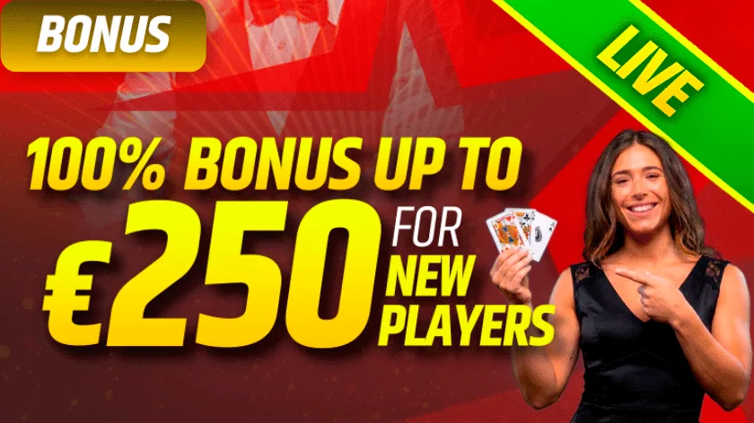 Homepage banner - Welkomstbonus Live-Casino
