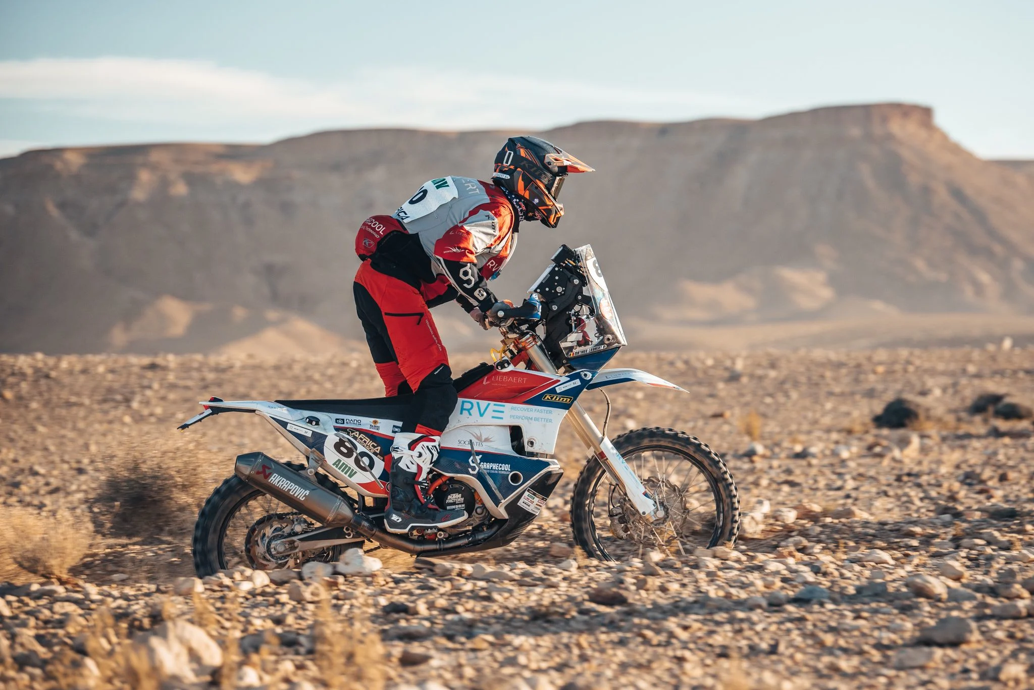 ATTENTION EDITORS - HAND OUT PICTURES - EDITORIAL USE ONLY - MANDATORY CREDIT: RALLYCOOL PHOTOGRAPHY Hand out pictures released on , by Eric Dupain shows Mathieu Liebaert pictured during the stage 2 of the Africa Eco Race. *** Belga and Belga Editorial Board decline all responsibility regarding the content of this picture. *** BELGA PHOTO HAND OUT RALLYCOOL PHOTOGRAPHY