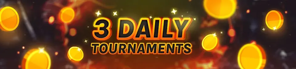 Enjoy three exciting daily tournaments at Hotwin. Spin for your chance to win fantastic prizes 3x every day!