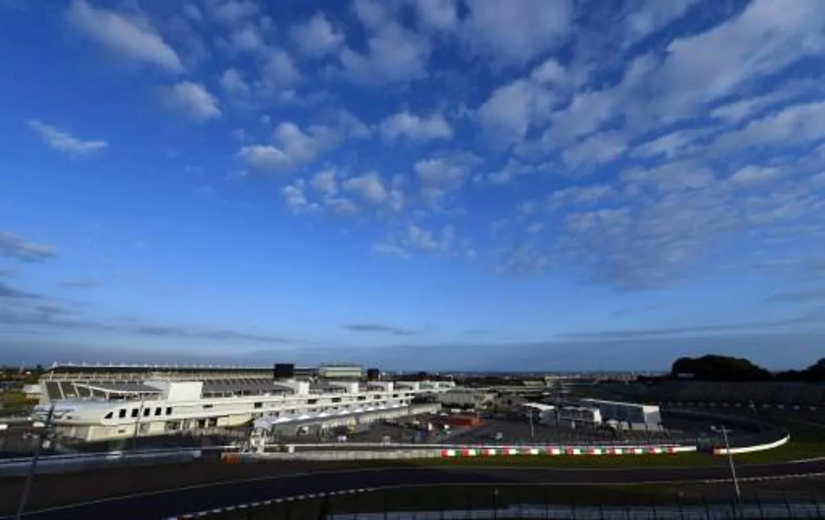 View of the Suzuka Circuit where Marussia driver Jules Bianchi of France crashed during the Formula One Japanese Grand Prix on October 5, in Suzuka on October 8, 2014. Horrifying footage has emerged showing the moment Jules Bianchi's speeding Formula One car smashed into a stationary tractor-crane, leaving him fighting for his life in a Japanese hospital with serious head injuries. AFP PHOTO/Toru YAMANAKA