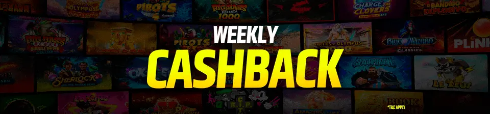 Weekly casino bonus reward.