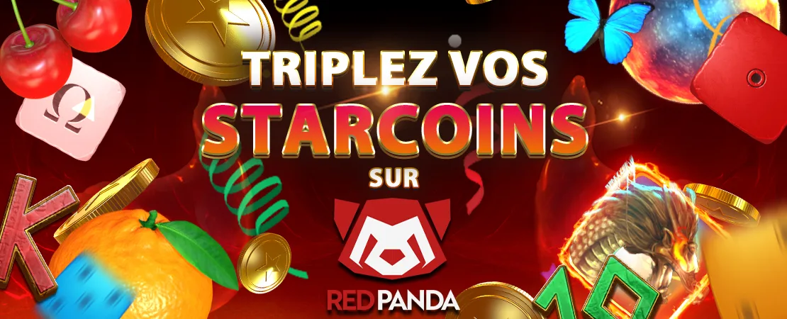 🥳 RedPanda vous offre un nouveau jeu et X5 Starcoins ce week-end !