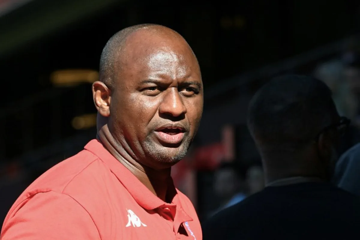 Genoa's French coach Patrick Vieira looks on prior to the international club friendly football match between Rennes and Genoa at the Roazhon Park stadium in Rennes, western France on August 9, 2025. JEAN-FRANCOIS MONIER / AFP