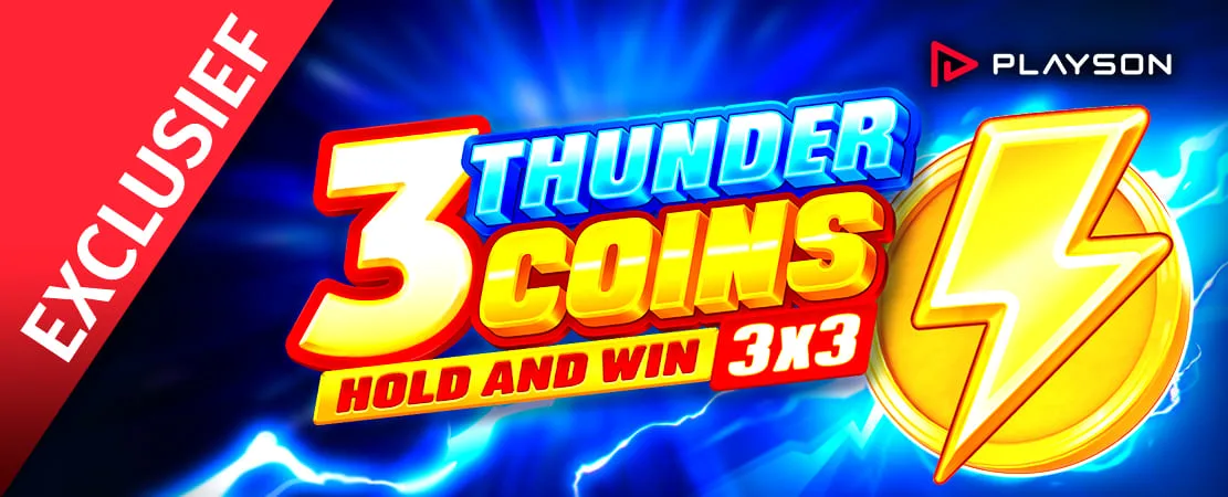 3 Thunder Coins: Hold and Win – Exclusief bij Starcasino