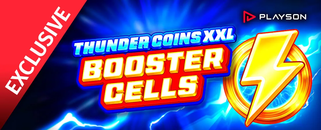 ⚡ Thunder Coins XXL: BoosterCells by Playson – Exclusively at Starcasino!