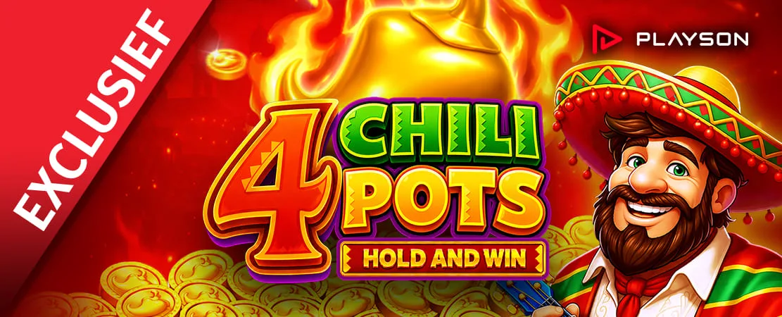 🌶️ 4 Chili Pots: Hold and Win van Playson bij Starcasino