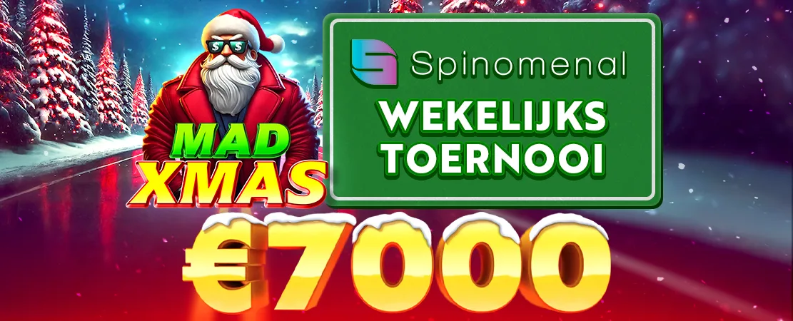 ❄️ Mad Xmas Spinomenal €7.000 Toernooi